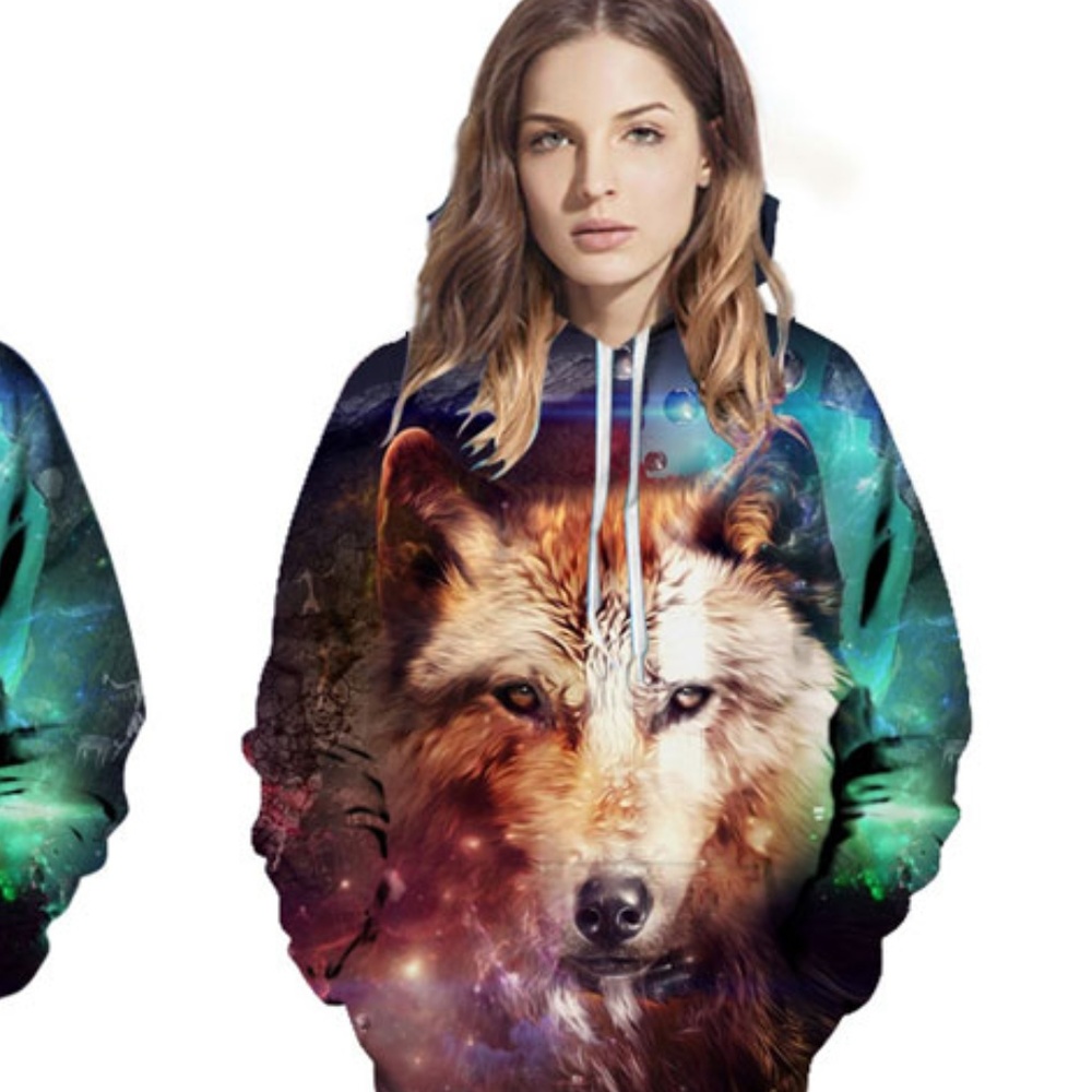 Psychedelic Wolf Hoodie